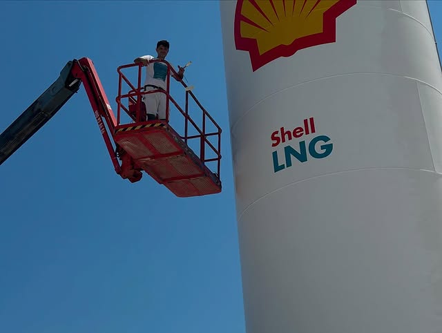 Pintura industrial · depósito Shell LNG