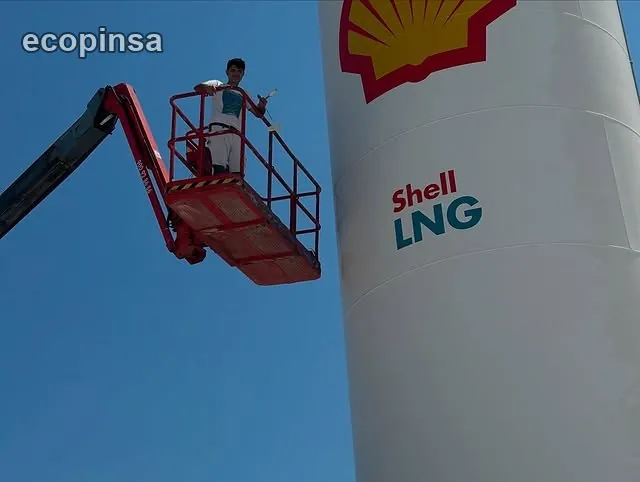 Pintura industrial · depósito Shell LNG